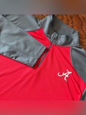 Alabama Crimson Tide Men’s 1/4 Zip Pullover Crimson/Gray XL Knights Apparel RTR